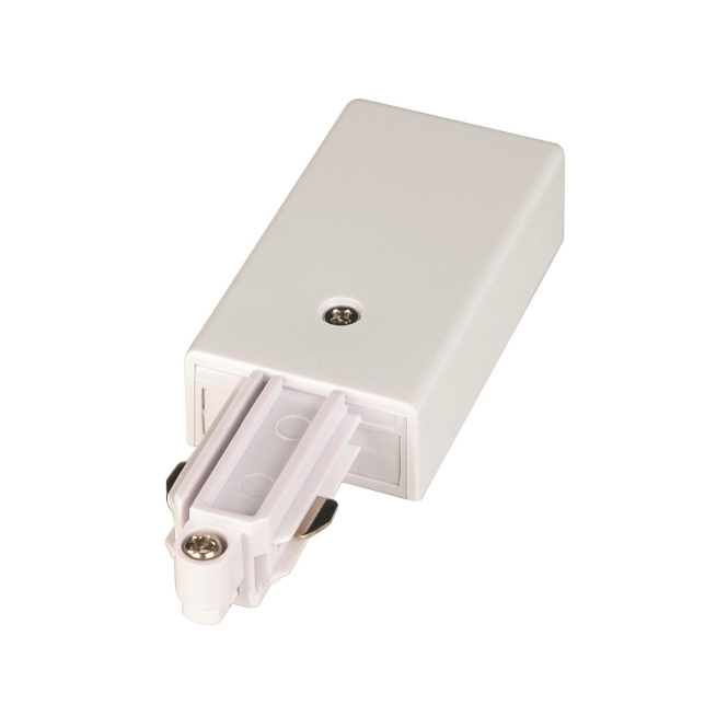 SLV Einspeiser f.1PH-Stromschien 143031 Weiss, Schutzleiter links