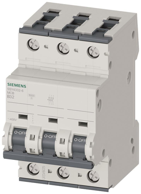 Siemens Automat B 32A 5SY43326 400V 10kA 3p Zählerschr./Verteilg