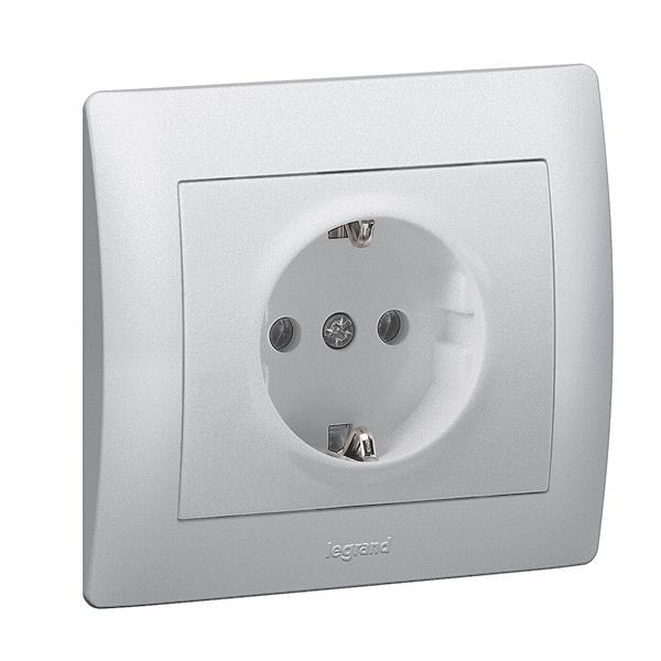 Legrand 771362 Steckdose (SL) Galea soft Aluminium - 2449893