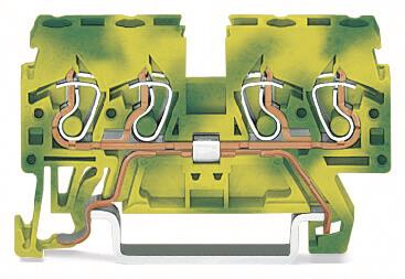 WAGO 870-837 4-Leiter-Schutzleiterklemme,2,5 mm²