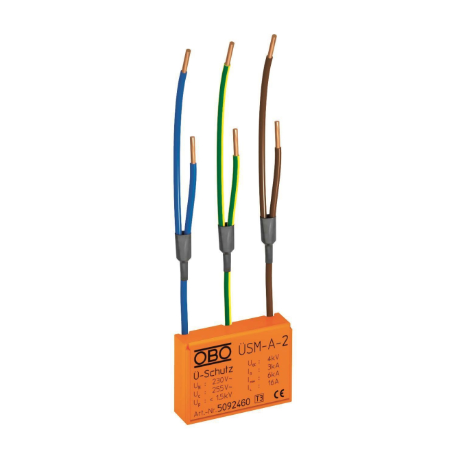OBO ÜSM-A-2 Überspannungsschutzmodul f.alle Installationssysteme - 2579530