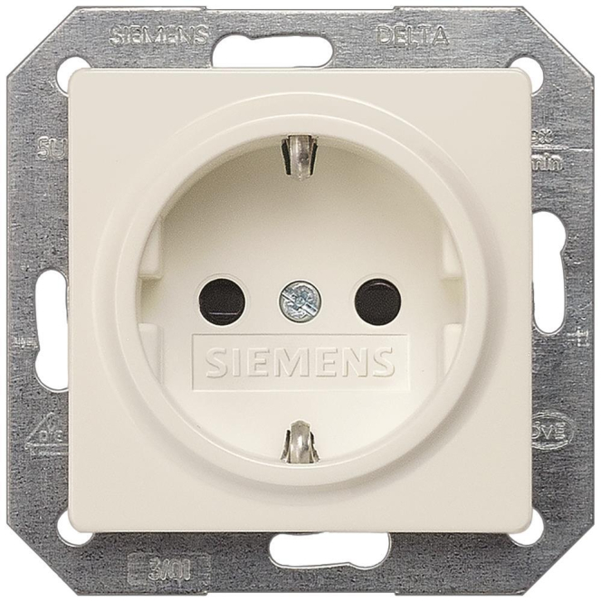 Siemens 5UB1518 DELTA i-system Schuko- Steckdose 10/16A 250V titanwei