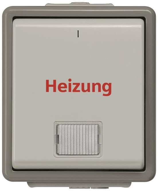 Siemens 5TA4741 DELTA Heizung-Notschalt. fläche IP44 AP dgr/hgr 1p 10A 250V Schaltermat/Geb.Steu