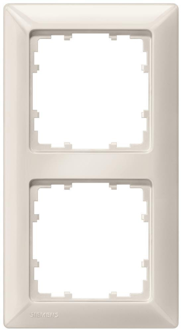 Siemens 5TG25520 DELTA line Rahmen 2fach 151x80mm titanwei