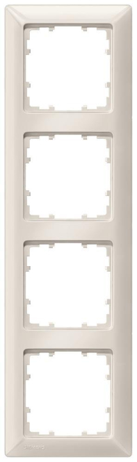Siemens 5TG25540 DELTA line Rahmen 4fach 293x80mm titanwei