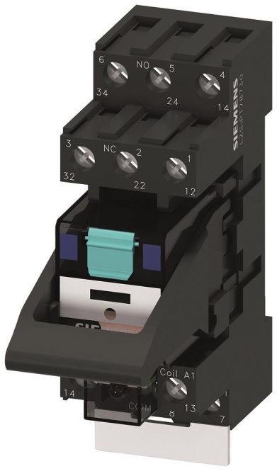 Siemens LZS:PT3A5L24 Steckrelais Kompl.- gerät 24VDC 3W LED-Modul rot (Inhalt 5 Stück) Ind-Schaltgeraete
