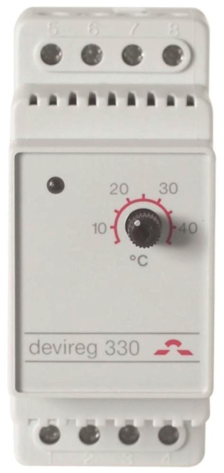DEVI Thermostat Devireg 330 140f1072 +5/+45 Grad grau - 270605