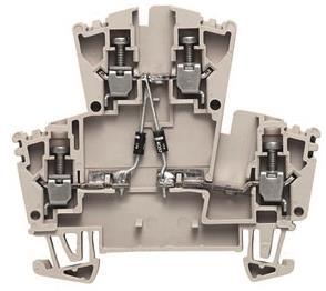 Weidmüller WDK 2.5 2D 2.A Bauelement- reihenklemme 2,5qmm Schraub. 1022600000 (Inhalt 25 Stück) Verbindungstechnik