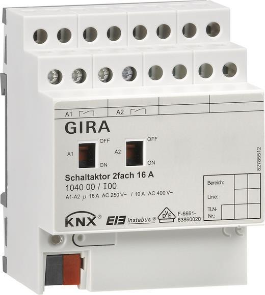 4010337058359 - GIRA 104000 Schaltaktor 2fach 16A Hand KNX REG 4010337058359 - GIRA 104000 Schaltaktor 2fach 16A Hand KNX REG