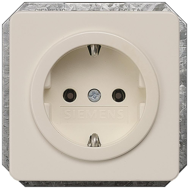 Siemens DELTA profil Schuko- 5UB1403 Steckdose 10/16A 250V titanweiß