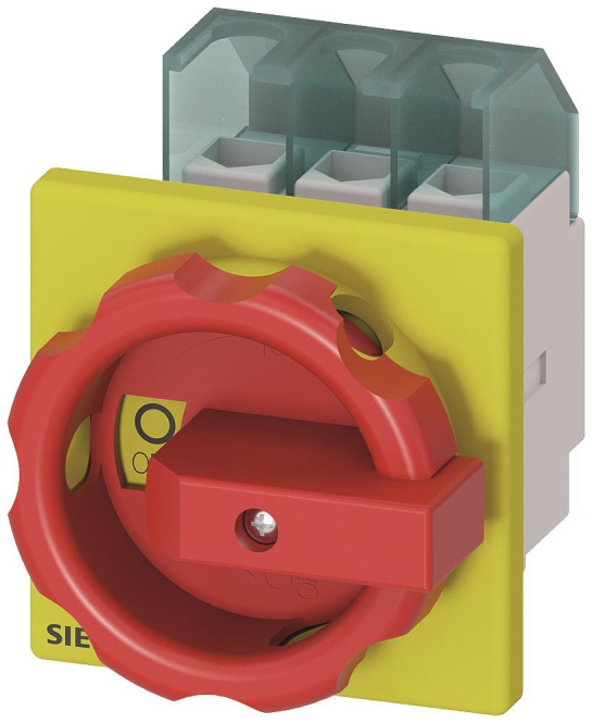 Siemens 3LD21030TK53 Not-Ausschalter 3p 25A 400V 9,5kW Frontbef. 4lochbef. Ind-Schaltgeraete