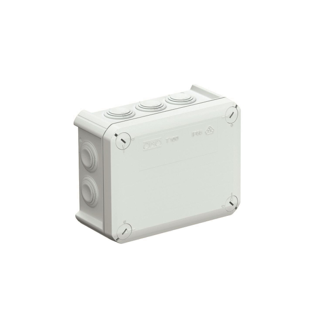 OBO T 100 Kabelabzweigkasten m.Einführungen 150x116x67 PP lgr 2007077 - 2901476