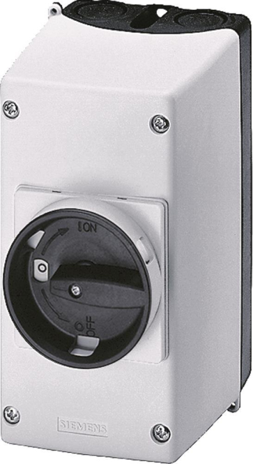 Siemens 3RV19231CA00 Isolierstoff- Aufbaugehäuse IP55 m.N-u.PE-Klemme 54mm Ind-Schaltgeraete