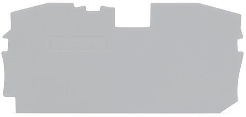 WAGO 2016-1291 Abschluss-und Zwischenplatte,1 mm dick,grau Verbindungstechnik