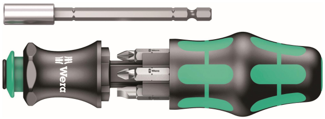 Wera Kraftform Kompaktwerkzeug 28 6 Bits im Griff integriert - 3259290