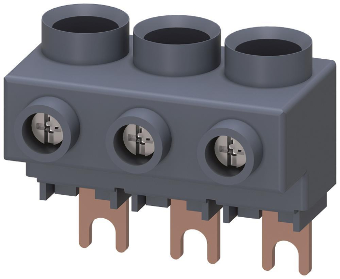 Siemens 3RV29255AB 3Ph.-Einspeiseklemme f.3Ph.-SaS Anschluss v.oben S00/S0 Ind-Schaltgeraete