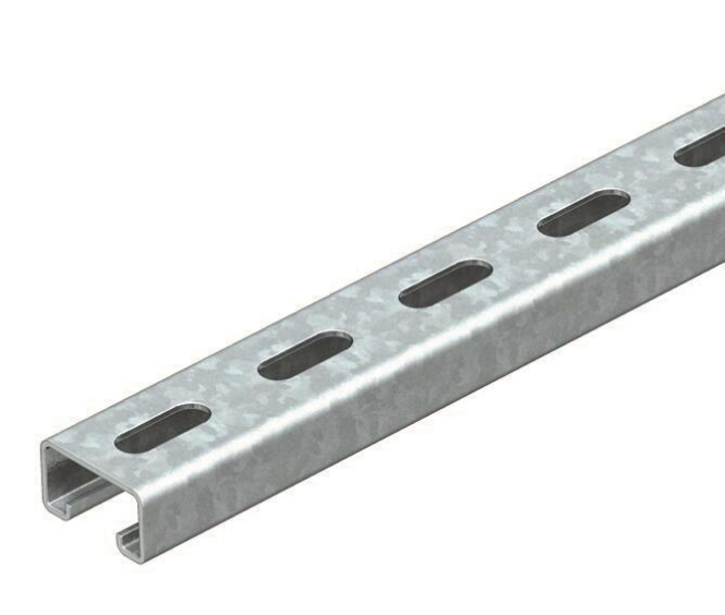 OBO MS4121P2000FS Profilschiene gelocht,Schlitzweite 22mm 1122918 (Inhalt 2 Stück) Schaltschränke