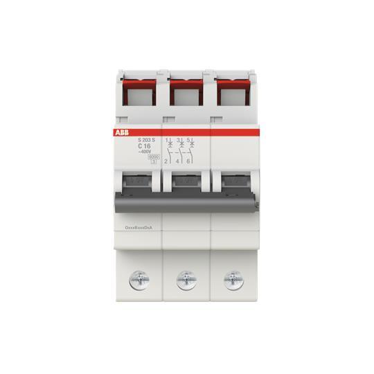 ABB Steck-Automat C 16A S203S-C16 3-polig 2CDS253002R0164 - 3292894