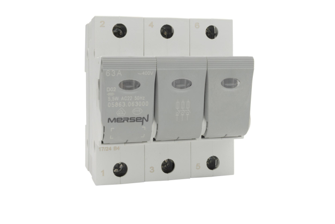 Mersen 05863.063000 63A 400VAC B1012622A 3p LINOCUR D0 Lasttrennschalter