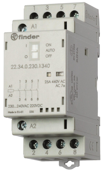 8012823355238 - 223200244320 Schütz 2 Schließer 24 v dc 24 v ac 25 a 1 St - Finder 8012823355238 - 223200244320 Schütz 2 Schließer 24 v dc 24 v ac 25 a 1 St - Finder