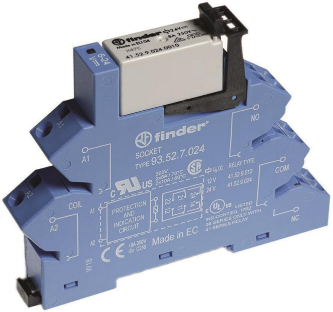 Finder Koppelrelais 38.62.8.230.0060 2W 8A 230VAC Finder Koppelrelais 38.62.8.230.0060 2W 8A 230VAC