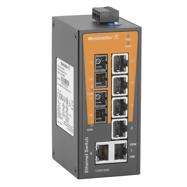Weidmüller IE-SW-BL08-6TX-2SC Netzwerk- Switch unmanaged Fast Ehernet 1240910000