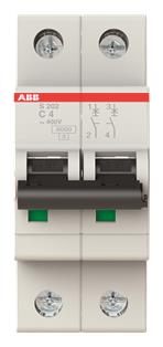 ABB Sicherungsautomat 4A Pro M S202-C4 Comp.2POL.6KA für Leitungssch.