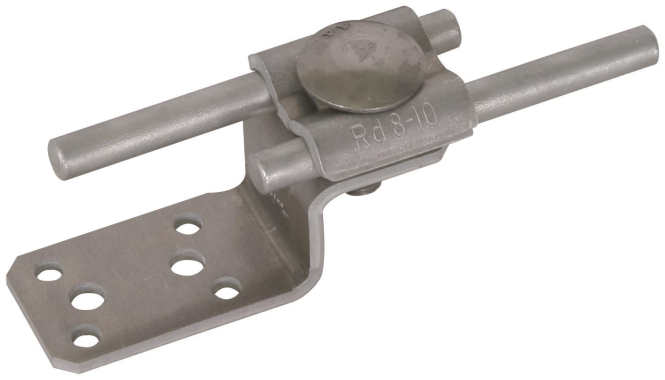 DEHN Anschlusslasche Z-Form Al m. 377200 Doppelüberleger f. Rd 8-10mm Al 377200 DEHN Anschlusslasche Z-Form Al m. 377200 Doppelüberleger f. Rd 8-10mm Al 377200