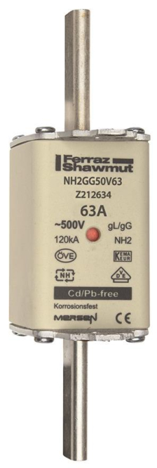 Mersen 1B255.000000 NH2 63A gG Z212634C 500V NH-Sicherung sfü - 357397