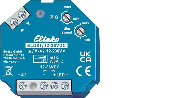 Eltako ELD61/12-36V DC LED-Dimmschalter Power MOSFET für LED-Lampen - 3599980