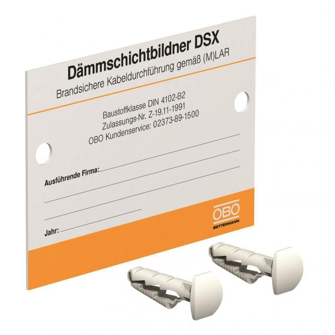 OBO KS-LAR DE Kennzeichnungsschild f.Einzelkabeldurchführungen 7205420 Befestigungsmaterial