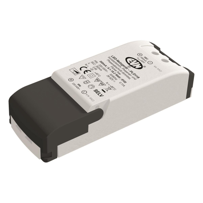 EVN LED-Konverter 350mA 5,25-18W PLD118 dim Phasenan/Abschnitt LBH 113x44x28mm