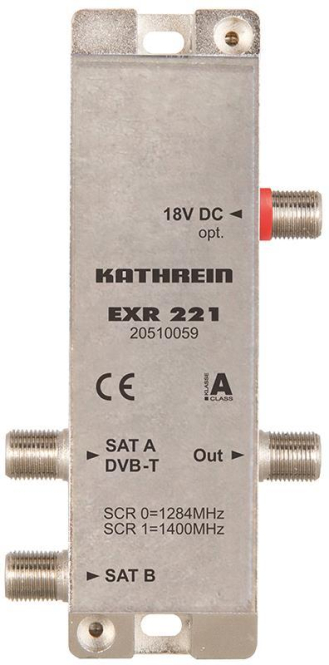 KATH Einkabel-Mini-Multischalter EXR 221 2 auf 1x2 KATH Einkabel-Mini-Multischalter EXR 221 2 auf 1x2