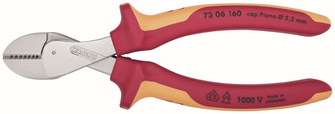 Knipex VDE-Kompakt-Seitenschneider 160mm X-Cut 7306160 - 3729059