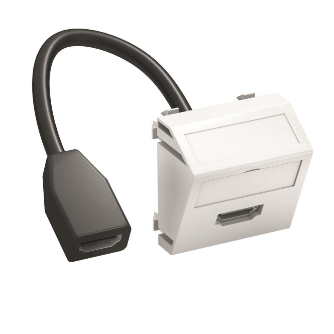 OBO MTS-HD F RW1 Multimediaträger HDMI m Kabel Buchse-Buchse 45x45mm - 3823378