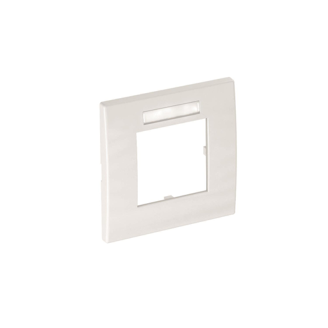 OBO AR45-BF1 RW Abdeckrahmen Modul 45 1fach 84x84mm PC rws RAL9010 - 3823534