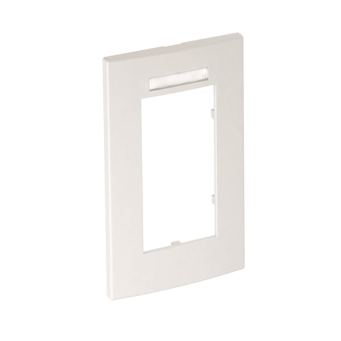 4012195888949 - OBO AR45-BSF2 RW Abdeckrahmen Modul 45 2fach 84x140mm PC rws RAL9010 6119362