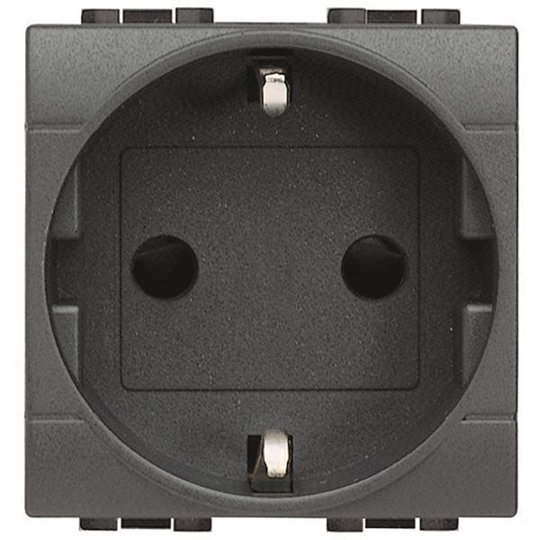 8005543445273 - BTicino L4141AN Schuko Steckdose merhBerührungsschutz SL Anthrazit 8005543445273 - BTicino L4141AN Schuko Steckdose merhBerührungsschutz SL Anthrazit