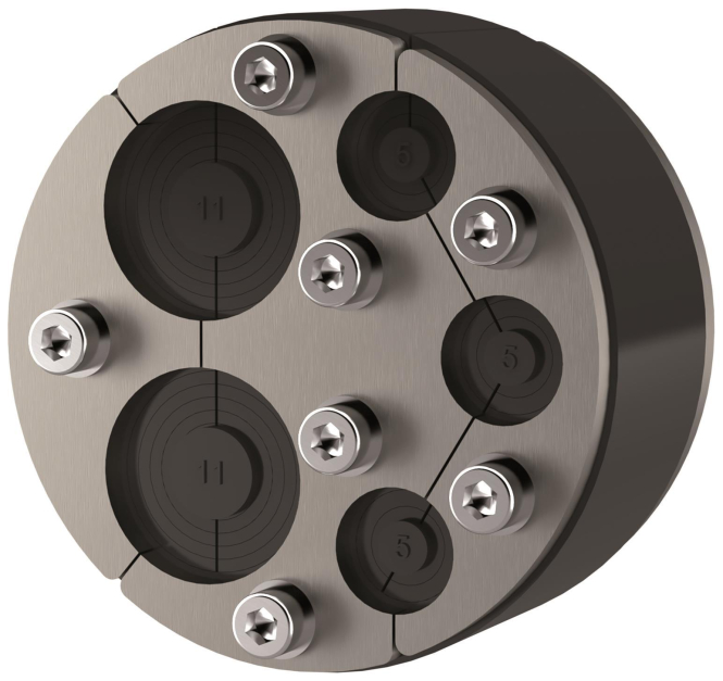 HAUF Ringraumdichtung für 5 Kabel HRD 100-SG-2/8-30- 3/4-16,5 - 3860127