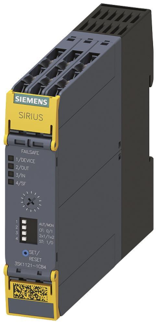 Siemens 3SK11211CB41 SIRIUS Sicherheits- schaltgerät Advanced Zeitverzög. 0,05-3s Ind-Schaltgeraete