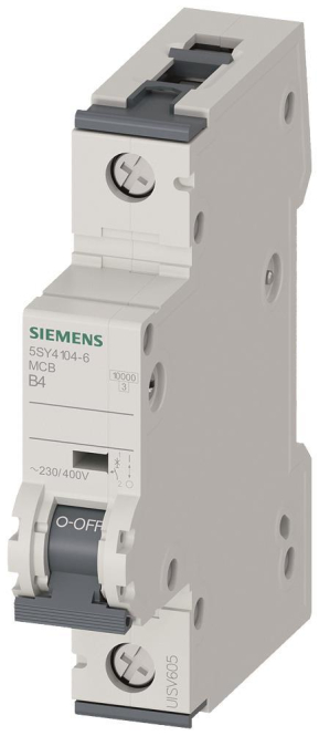 Siemens Automat B 4A 5SY41046 230/400V 10kA 1p Zählerschr./Verteilg