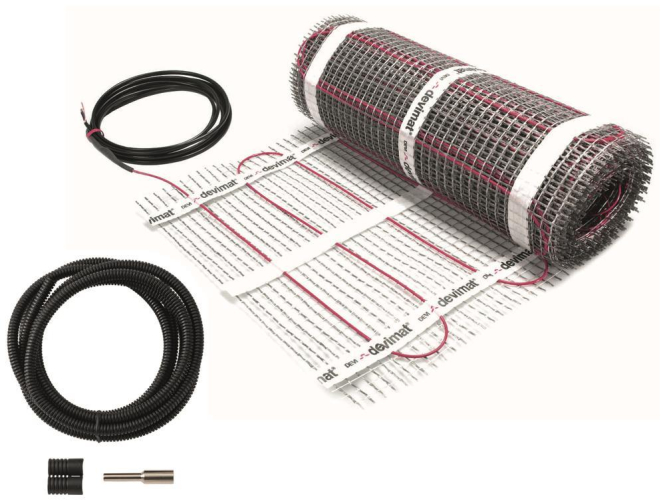 DEVI Dünnbettheizmatte DTIR 83030586 150W/qm 10,0qm 0,5 x 20m - 3918015