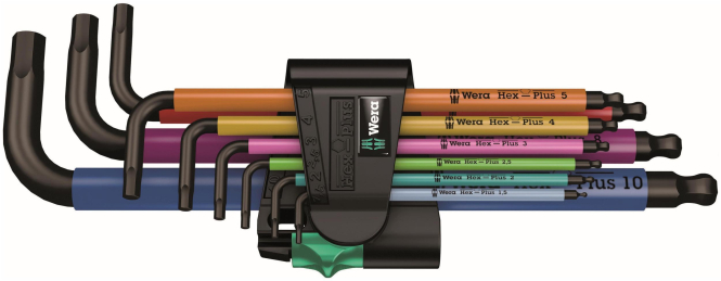 Wera Winkelschlüssel-Satz Multicolour 9-teilig 05073593001 - 3952237