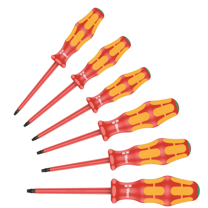Wera VDE-Schraubendreher-Satz 167i/6 Torx 6-tlg. 05133356001 Werkzeug Messgeräte