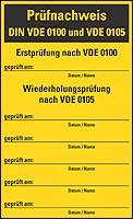 HEIN 174553 Prüfplakette HEIN_174553 f.Sicherungs-kästen schwarz/gelb Folie