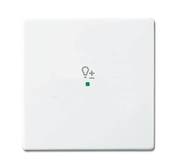 BJ Wippe 1-fach Symbol Dimmer 6234-10-84 Busch-free@home studioweiß - 4201786