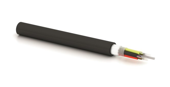 LWL U-DQ(ZN)BH G50/125 2x12G50 OM4 Universalkabel 3,0 schwarz (Inhalt 1 Stück)