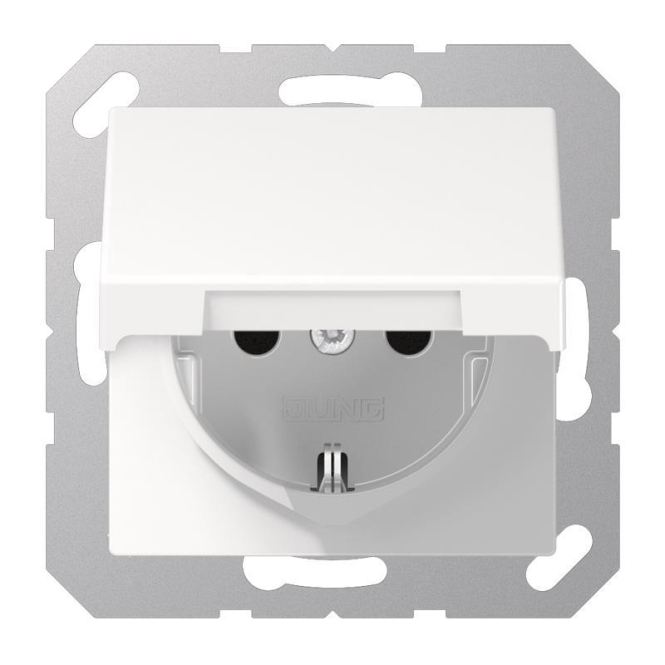 4011377059344 - JG A1520 KL WW - Steckdose Klappdeckel Duroplast Serie A alpinweiß 4011377059344 - JG A1520 KL WW - Steckdose Klappdeckel Duroplast Serie A alpinweiß