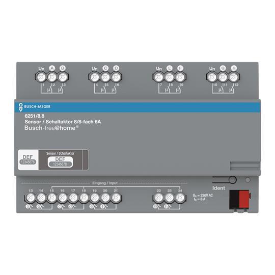 BJ Schaltaktor 8-fach REG 6251/8.8 - 4222292