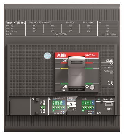 ABB XT2S 160 Ekip LS/I In=100A 4p F F XT2S 160 Ekip LS/I In=100A 4pFF Komp